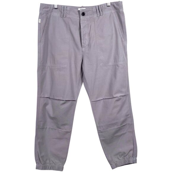 CITIZENS OF HUMANITY Women Agni Cropped Utility Pants Size 32 Cotton Beige Taupe
